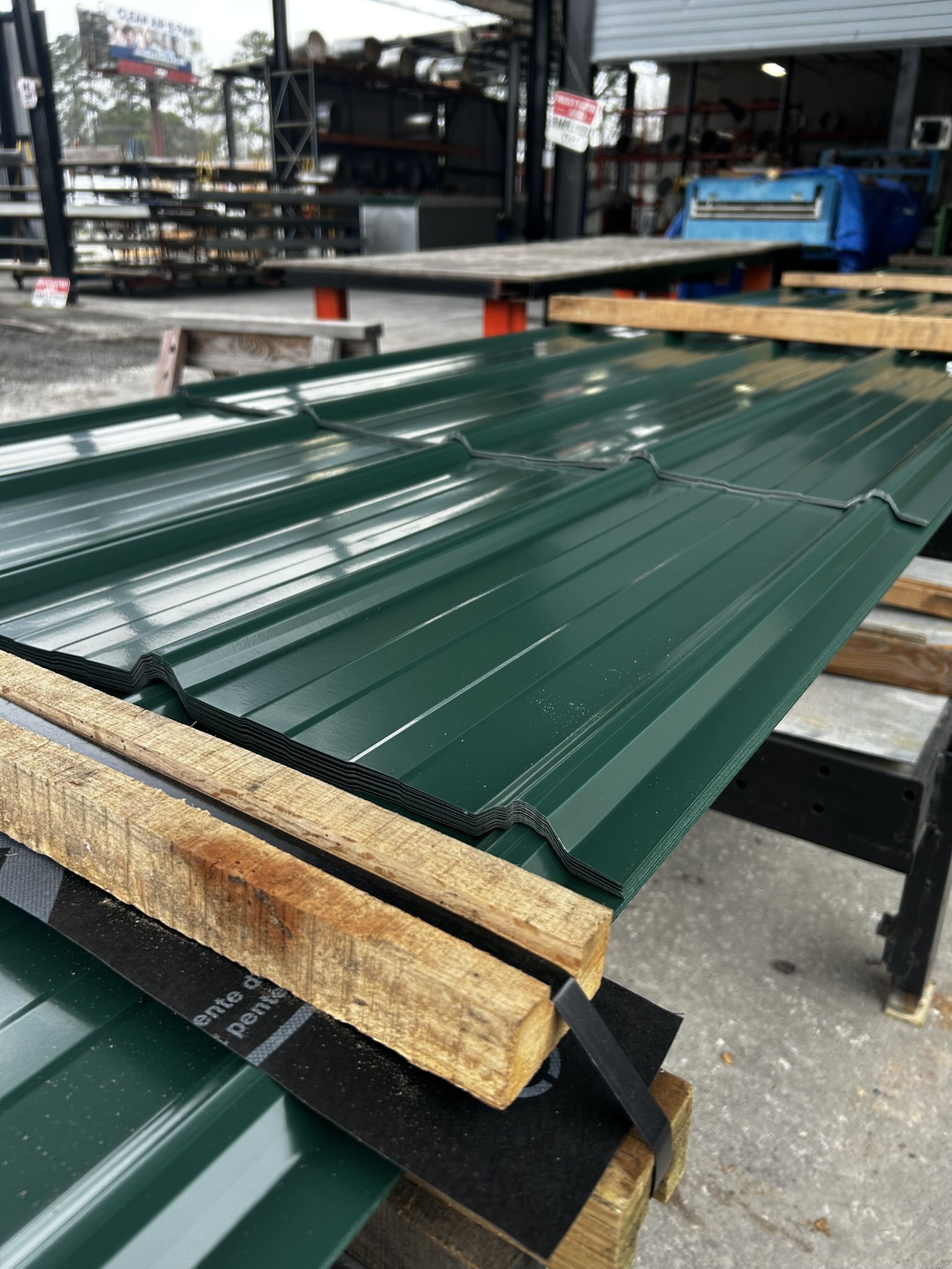 Green 5-V Panels Stacked